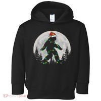 Bigfoot Santa Christmas Tree Lights Xmas Sasquatch Toddler Hoodie thumb 0