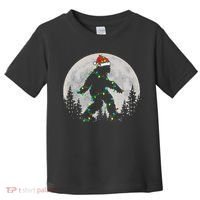 Bigfoot Santa Christmas Tree Lights Xmas Sasquatch Toddler T-Shirt thumb 0