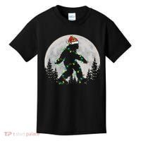 Bigfoot Santa Christmas Tree Lights Xmas Sasquatch Kids T-Shirt thumb 0