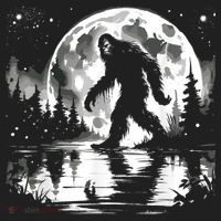 Bigfoot Sasquatch Cool Bigfoot Golf Towel thumb 3