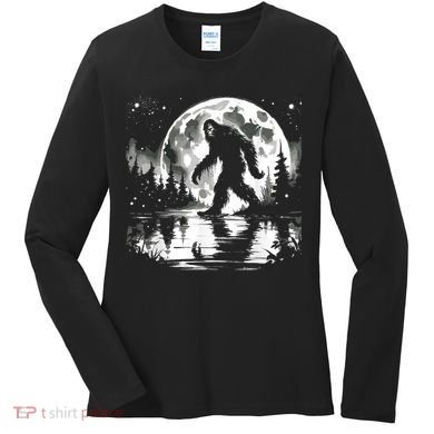 Bigfoot Sasquatch Cool Bigfoot Women's Long Sleeve Shirt