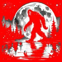 Bigfoot Sasquatch Cool Bigfoot Santa Hat thumb 1