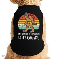 Bigfoot Sasquatch Crush 4th Grade Fourth First Day Of School Doggie Tank thumb 0