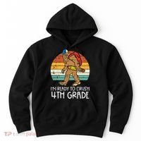 Bigfoot Sasquatch Crush 4th Grade Fourth First Day Of School Hoodie thumb 0