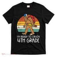 Bigfoot Sasquatch Crush 4th Grade Fourth First Day Of School T-Shirt thumb 0