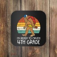 Bigfoot Sasquatch Crush 4th Grade Fourth First Day Of School Coaster thumb 0