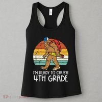 Bigfoot Sasquatch Crush 4th Grade Fourth First Day Of School Women's Tank Top thumb 3
