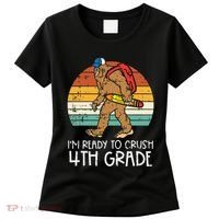 Bigfoot Sasquatch Crush 4th Grade Fourth First Day Of School Women's T-Shirt thumb 0