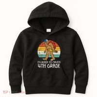 Bigfoot Sasquatch Crush 4th Grade Fourth First Day Of School Kids Hoodie thumb 0