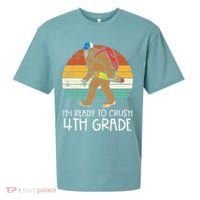Bigfoot Sasquatch Crush 4th Grade Fourth First Day Of School Sueded Cloud Jersey T-Shirt thumb 0