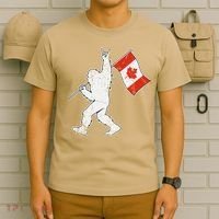 BigFoot Sasquatch Canada Flag Rock Vintage Patriotic Day T-Shirt thumb 6