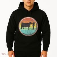 Because Show Cows ...Obviously Fun Cattle Showing Fair Hoodie thumb 2