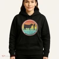 Because Show Cows ...Obviously Fun Cattle Showing Fair Hoodie thumb 5