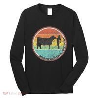 Because Show Cows ...Obviously Fun Cattle Showing Fair Long Sleeve Shirt thumb 0