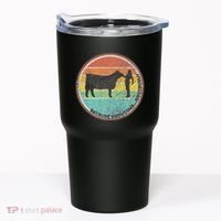 Because Show Cows ...Obviously Fun Cattle Showing Fair Tumbler thumb 0