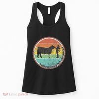 Because Show Cows ...Obviously Fun Cattle Showing Fair Women's Tank Top thumb 0