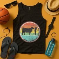 Because Show Cows ...Obviously Fun Cattle Showing Fair Tank Top thumb 4