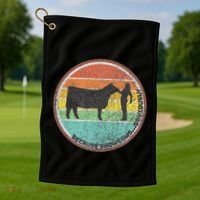 Because Show Cows ...Obviously Fun Cattle Showing Fair Golf Towel thumb 1