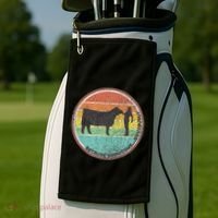 Because Show Cows ...Obviously Fun Cattle Showing Fair Golf Towel thumb 2