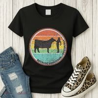 Because Show Cows ...Obviously Fun Cattle Showing Fair Women's T-Shirt thumb 3