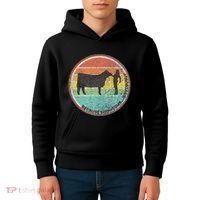 Because Show Cows ...Obviously Fun Cattle Showing Fair Kids Hoodie thumb 4