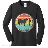 Because Show Cows ...Obviously Fun Cattle Showing Fair Kids Long Sleeve Shirt thumb 0