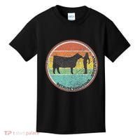 Because Show Cows ...Obviously Fun Cattle Showing Fair Kids T-Shirt thumb 0