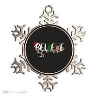 Believe Santa Claus Reindeer Christmas Festive Ornament thumb 0