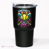 Baseball Sister Coquette Bow Women Cheer Baseball Fan Gift Tumbler thumb 0