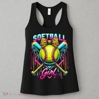 Baseball Sister Coquette Bow Women Cheer Baseball Fan Gift Women's Tank Top thumb 3