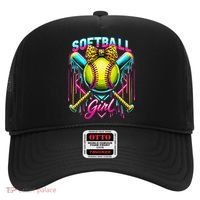 Baseball Sister Coquette Bow Women Cheer Baseball Fan Gift Hat thumb 0
