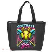 Baseball Sister Coquette Bow Women Cheer Baseball Fan Gift Tote Bag thumb 0