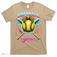 Baseball Sister Coquette Bow Women Cheer Baseball Fan Gift T-Shirt thumb 0