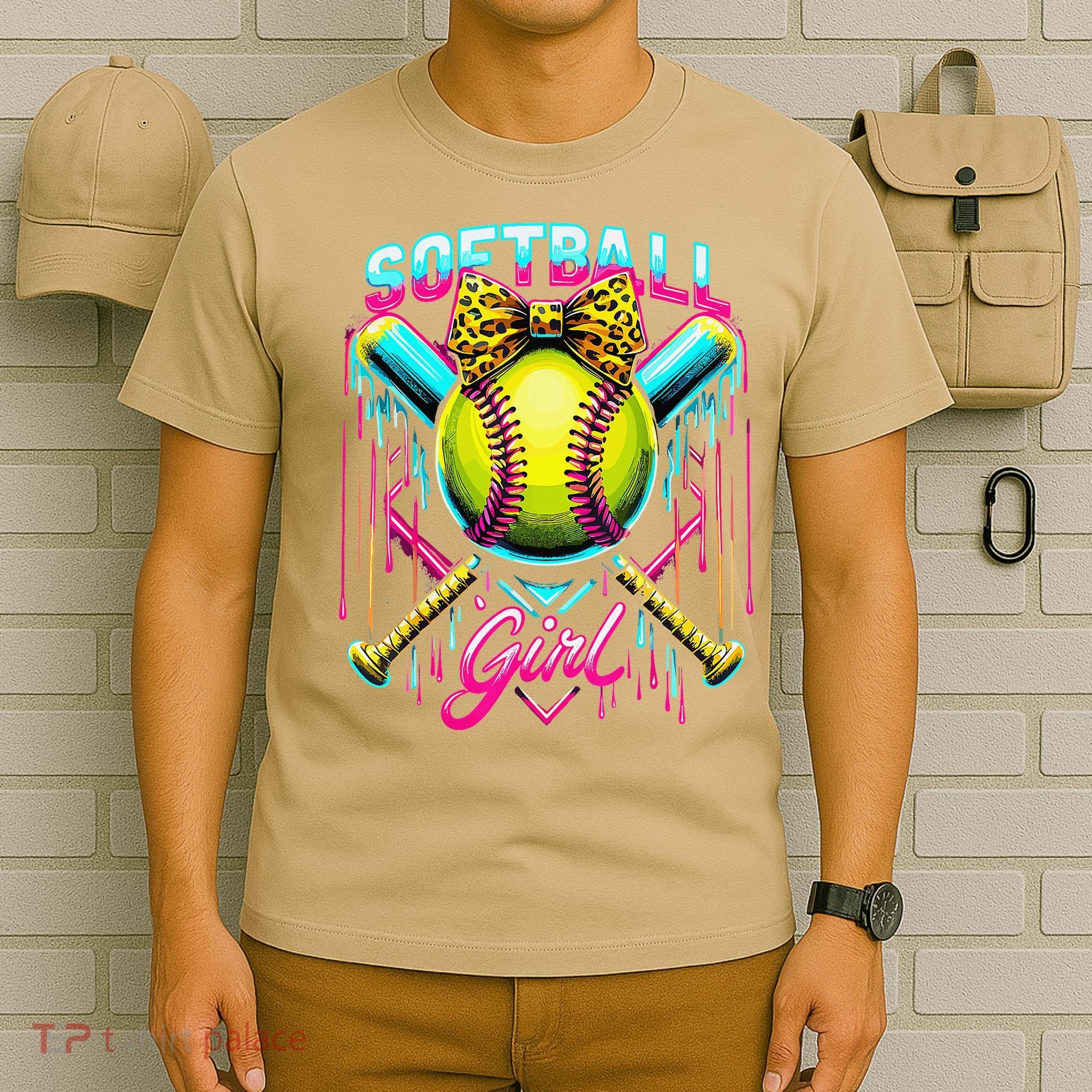 Baseball Sister Coquette Bow Women Cheer Baseball Fan Gift T-Shirt
