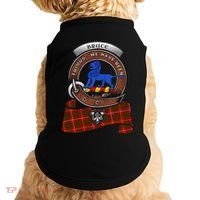Bruce Scottish Clan Badge & Tartan Doggie Tank thumb 0