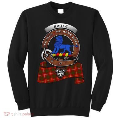 Bruce Scottish Clan Badge & Tartan Sweatshirt