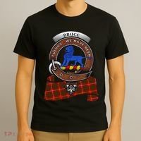 Bruce Scottish Clan Badge & Tartan T-Shirt thumb 3