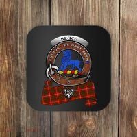 Bruce Scottish Clan Badge & Tartan Coaster thumb 0