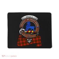 Bruce Scottish Clan Badge & Tartan Mousepad thumb 0