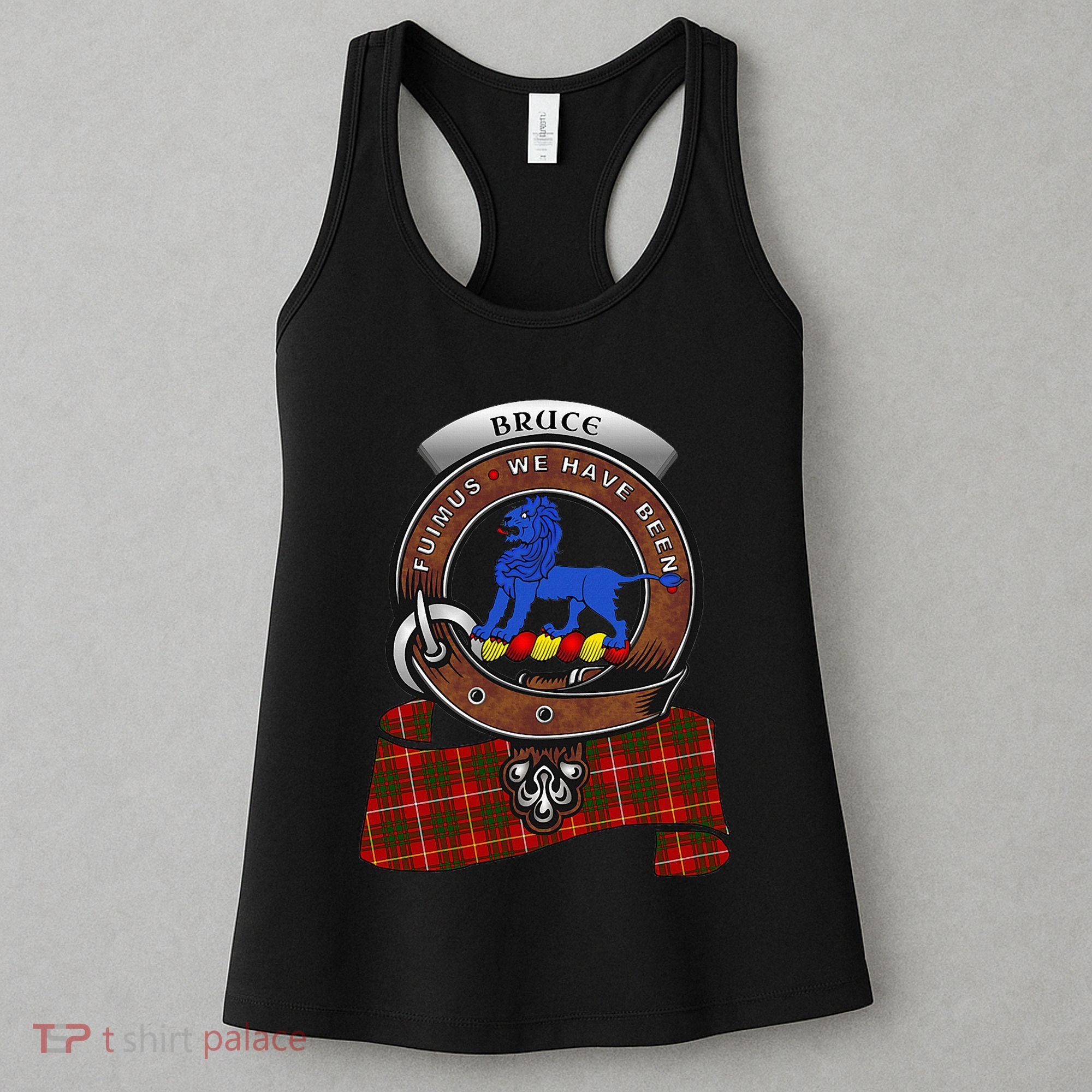 Bruce Scottish Clan Badge & Tartan Women's Tank Top
