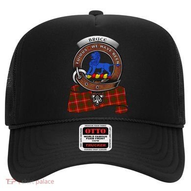 Bruce Scottish Clan Badge & Tartan Hat