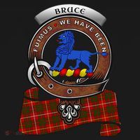 Bruce Scottish Clan Badge & Tartan Toddler Hoodie thumb 2