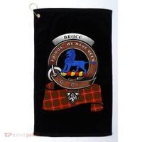 Bruce Scottish Clan Badge & Tartan Golf Towel thumb 0