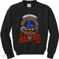 Bruce Scottish Clan Badge & Tartan Kids Sweatshirt thumb 0