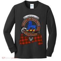 Bruce Scottish Clan Badge & Tartan Kids Long Sleeve Shirt thumb 0