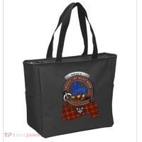 Bruce Scottish Clan Badge & Tartan Tote Bag thumb 2