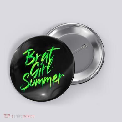 Brat Summer Cute Retro Summer Button