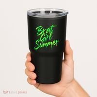 Brat Summer Cute Retro Summer Tumbler thumb 2