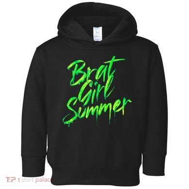 Brat Summer Cute Retro Summer Toddler Hoodie
