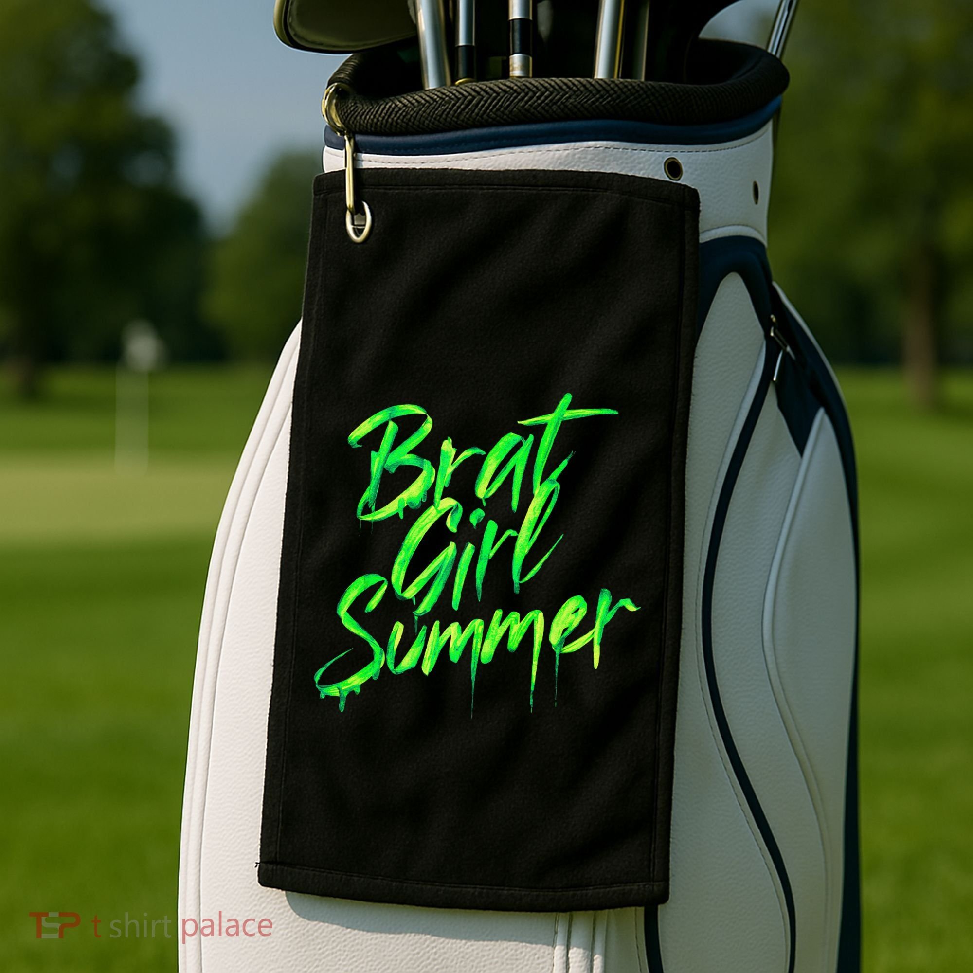 Brat Summer Cute Retro Summer Golf Towel
